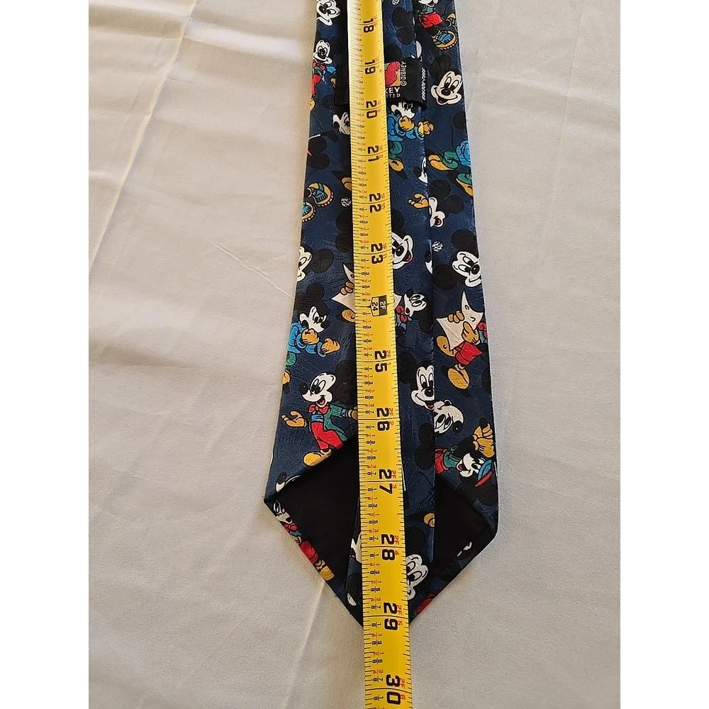 Vintage Walt‎ Disney Men's Tie Mickey Mouse Sports Golf Character Cartoon